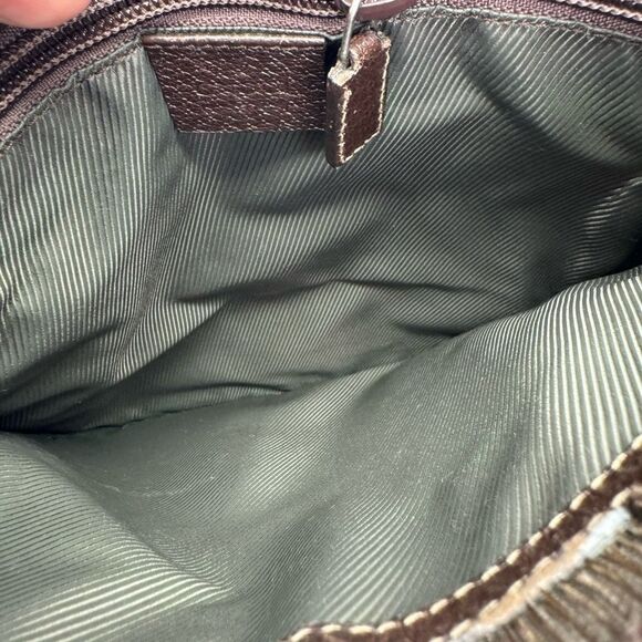 Gucci Vintage Web Crossbody Bag GG Canvas with Leather Small - Picture 13 of 15